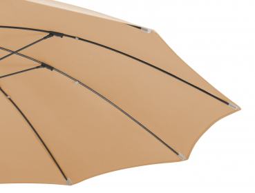 Schneider Mittelmastschirm Tarifa 270cm mit stabilen Fiberglas-Streben Apricot